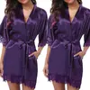 Ventas Directas de Fábrica Comercio Exterior Ropa de Dormir Sexy Tallas Grandes para Mujer Europea y Americana, Batas de Baño, Batas de Baño Elásticas Holgadas de Talla Grande, Vestidos de Noche