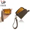 Amazon Japón Creativo Cuero Genuino Cremallera de Monedas Billetera para Monedas Accesorios de Bolso Colgante Almacenamiento de Memoria USB Llave Auriculares Bolsa