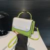 Bolso Cuadrado Pequeño de Patchwork Colorido de Moda, Bolso Cruzado Sencillo, Nuevo Modelo Primavera 2026, Diseño de Nicho, Bolso de Mano Nueva Tendencia