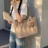 Bolso Tote Nuevo Simple Retro Casual para Viajar Bolso de Hombro para Mujer Estudiante Clase Literario Gran Capacidad 2026 Juventud