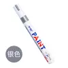Zhongbai Sp-110 Pincel de Pintura Base Aceite Marcador Blanco Lápiz para Llantas Lápiz de Aceite para Retoques Lápiz Marcador Lápiz para Graffiti Firma