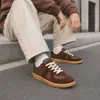 Calçados Dexun Transfronteiriços: Tênis Cortez de Couro Retrô para Homens, Couro Genuíno, Design Único, Tênis Casuais para Skate, Versátil, Respirável, Baixo, Moderno