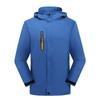 Chaqueta de invierno con cuello alto reflectante para exteriores con forro polar para hombre, mono con logotipo personalizado, chaqueta de trabajo cálida a prueba de viento