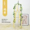 Guirnalda de Flores de Glicinia Artificial Enredadera Decoración Alambre Enredadera Flor de Frijol Enredadera Decoración de Boda Hogar Flor Artificial Enredadera Envolvente