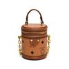 Bolsa Infantil Outono e Inverno Nova Estampa Vintage Mini Bolsa Saco Rica Estilo Western Bolsa Transversal com Corrente para Meninas Bolsa Vermelha