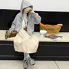 Conjunto nuevo de sudadera con capucha y cremallera para niña estilo coreano de otoño, falda tulipán para niña de primavera y otoño, falda de longitud media, prenda de abrigo para salir