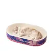 Combo de Tablero Rascador para Gatos de Cartón Blanco y Cama para Gatos Transfronterizo, Duradero y Resistente a los Arañazos, No Suelta Pelusa, Tablero Rascador y Cama Grandes para Gatos