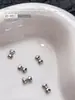 Acessórios Populares Transfronteiriços para Nail Art Laço Branco K, Fitas Versáteis Tridimensionais de Gravata Borboleta de Metal Peças para Decoração de Unhas DIY