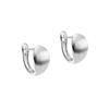 Aretes Nicho Cepillados Curvos Ovalados en Forma de Huevo Estilo Ins 2025 Nuevo Estilo Versátiles Simples con Elegantes y Estilosos