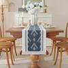 Moderno Sencillo Borla Algodón y Lino Bandera de Mesa Mantel Largo Mesa de Centro Cubre Mesa para TV Tela Casa de Huéspedes Toalla para Pie de Cama marrón Bandera para Té