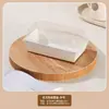 Caja de Embalaje para Tartaleta de Huevo Croissant de Moda Caja de Encaje para Tartaleta de Huevo Caja para Tartaleta de Huevo Mille-Feuille Caja de Embalaje para Tartaleta de Huevo Francesa Girasol