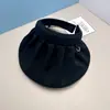 Gorra de Sol Vacía de Verano con Visera Plegable Gorra tipo Concha Sombrero de Sol de Ala Ancha para Mujer Sombrero de Sol Portátil Enrollable para Exteriores