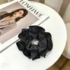 Goma de pelo scrunchie vintage versátil extragrande para adultos, elegante scrunchie floral para coleta