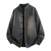 Suéteres de malha combinando para homens e mulheres com golas altas, estilo cardigã, estética old money, business casual, abotoados, de alta qualidade, atacado de fábrica transfronteiriço
