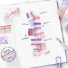 Fita Washi Infeelme Série Tecendo Sonhos Xadrez Básico Material de Decoração para Diário Adesivos em Laço 6 Tipos