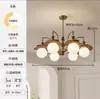 Luminária de sala de estar vintage estilo francês, lustre de caqui, novo modelo 2026, luminária de teto de designer retrô para hall, iluminação de alta qualidade ultra brilhante