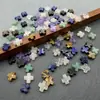 Item Popular de Comércio Exterior: Pingente Cruz de Pedra Natural Quartzo Rosa Ágata 10mm com Furo para Fazer Joias DIY
