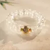 Pulsera de Cristal con Perlas de Cristal Natural Optimizada Pulsera Versátil de Nicho Joyería de Moda de Lujo Ligero Venta al por Mayor para Mujeres
