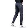 Jeans Moderno para Primavera e Outono, Novo Estilo com Múltiplos Bolsos para Homens, Calça Jogger da Moda com Design Patchwork, Calça Casual Versátil