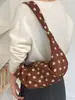 Yuezhi 2026 outono inicial nova moda bolsa transversal com cordão de renda de bolinhas, bolsa de ombro para o dia a dia de grande capacidade, bolsa de bolinho