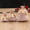 Bolsa de dulces para boda, bolsa de dulces de mano para boda, venta al por mayor, caja de regalo de terciopelo para dulces de boda, bolsa de dulces para regalo de compromiso