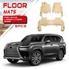 Adequado para Lexus Lx600 700 Tapetes de Chão Bege para Carro, Tapetes de Chão Impermeáveis Moldados por Injeção Especiais para Carro Lexus