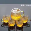 Mini Tetera de Vidrio Estilo Retro Pequeña Resistente a Altas Temperaturas con Filtro Infusor de Té Transparente Juego de Tetera Kung Fu