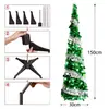 Decoración para el hogar de árbol de Navidad directo de fábrica Traje de árbol de Navidad blanco y verde Suministros de decoración navideña para centros comerciales al por mayor