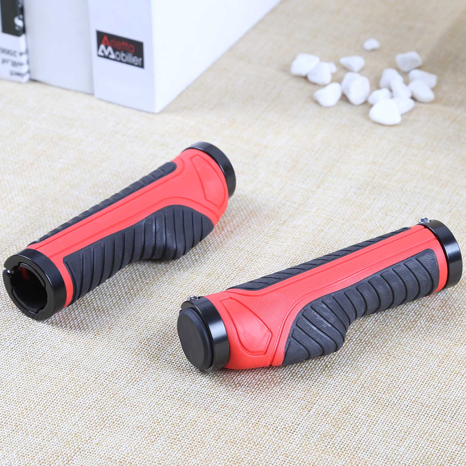 Bicycle Handlebar Grips MTB Road Bike Double Lock Rubber Grips 131*32*44mm Shock-absorbing Cycling Handle Ergonomic Handle Bar