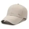 Gorra de Béisbol de Moda para Hombres de Mediana Edad, Nueva Gorra con Visera Protectora Solar de Color Sólido para Primavera y Otoño, Gorra Deportiva para Correr al Aire Libre