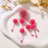 Outono e Inverno Fofo com Franjas, Contas e Pompons Tecido Adesivos DIY Brincos, Acessórios de Orelha, Sapatos Femininos, Chapéus, Broches, Acessórios de Roupas