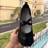 Zapatos de Ballet Deportivos de Moda de Verano 2026 con Punta Dividida y Correas Cruzadas, Zapatos Individuales Planos de Piel de Cerdo para Comercio Transfronterizo