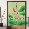 Cortina de Puerta Chinoiserie Cortina Divisoria de Oficina Cortina de Tela sin Perforaciones para el Hogar Media Cortina Cocina Dormitorio Baño Personalización