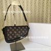 2024 Bolso de Silla de Montar Pequeño Fresco con Estampado Retro Europeo y Americano, Bolso de Axila, Bolso Mensajero de un Solo Hombro