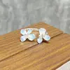 Anel Aberto Flor Gota de Óleo Esmaltado Estilo Doce Cremoso Menina Exquisito Nicho de Alta Qualidade Versátil Estilo Ocidental Lindo Anel