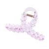 Accesorios para el cabello con diseño de explosiones transfronterizas europeas y americanas, flores de moda, pinza de agarre cruzada transparente, pinza para cola de caballo, disco para la cabeza, pinza de tiburón