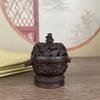 Latón antiguo loto inferior Xiangyun Shuanglong ahuecado quemador de incienso de sándalo adornos creativos para el hogar juego bronce al por mayor