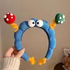 Diadema de Hongo con Ojos Grandes Linda para Mujer Dulce Parte Superior Alta del Cráneo Banda para el Cabello para Lavar la Cara Peineta para Atmósfera de Foto Adorno para la Cabeza