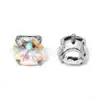 Pendientes Redondos de Titanio F136 con Garras y Gota de Agua Iridiscente G23 Aleación de Titanio Joyería para Piercings Studs para la Lengua Studs para la Oreja Studs para el Cartílago de la Oreja