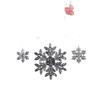 Adorno Navideño Transfronterizo Copo de Nieve Acrílico Transparente Cristal Copo de Nieve Suministros para Decoración de Árbol de Navidad Colgante de Ambiente Navideño