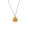 Colar Banhado a Ouro para Mulheres, Pingente Versátil de Moda Vintage com um Design de Alto Padrão Corrente para Suéter Acessório de Roupa