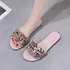 Sandalias planas de playa, nuevo estilo 2026, sandalias romanas casuales para uso en exteriores, punta abierta, talla grande, sandalias con lentejuelas para mujer, colección de verano