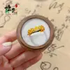 Anel Flor de Diamante Escovado Ramo Folha para Mulheres, Loja de Ouro Mesmo Estilo Ouro Areia, Anel de Dedo Indicador Versátil de Alto Padrão Nicho