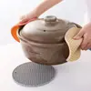 Tapete Isolante Térmico Porta-copos Venda Quente Transfronteiriça Silicone Resistente a Altas Temperaturas Tapete Isolante em Favos de Mel Tapete para Panela Redonda Jogo Americano de Cozinha Tapete Antiderrapante