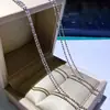 Tienda de Oro Mismo Estilo Cadena de Cuentas Doble Destello Artesanía Italiana Collar Delgado Ajustable Cadena para Clavícula Simple de Gama Alta Versátil