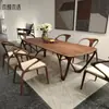 Nuevo Estilo Chino Nogal Negro Norteamericano Mesa de Té Estética Dinastía Song Madera Maciza Puente de Arco Zen Mesa de Té Simple Oficina Otros
