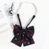 Corbata Azul Estilo Universitario Jk Camisa Perezosa Sin Corbata Accesorios Uniforme Académico Rayado Japonés Pajarita para Mujer Atada a Mano Hombre Dk