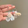 Pendientes de aguja de plata S925 con circonitas brillantes y exquisitas para mujer, ligeros, lujosos y elegantes, de alta gama, populares entre las celebridades de Internet, que combinan con todo.