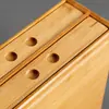Caja de Bambú de Doble Capa para Té Pu'Er, Caja Redonda de Madera de Dos Capas para Pasteles de Té Blanco, Venta al por Mayor del Fabricante, Soporta Grabado de Logo