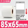 Etiquetas Autoadhesivas de Papel Couché 80mm Múltiples Especificaciones en Blanco para Impresora de Código de Barras de Logística Pegatinas de Etiqueta de Papel Couché